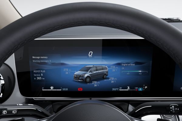 Διαγνωστικός έλεγχος Mercedes-Benz μέσω ψηφιακού πίνακα οργάνων στο πλαίσιο ανοιξιάτικου service